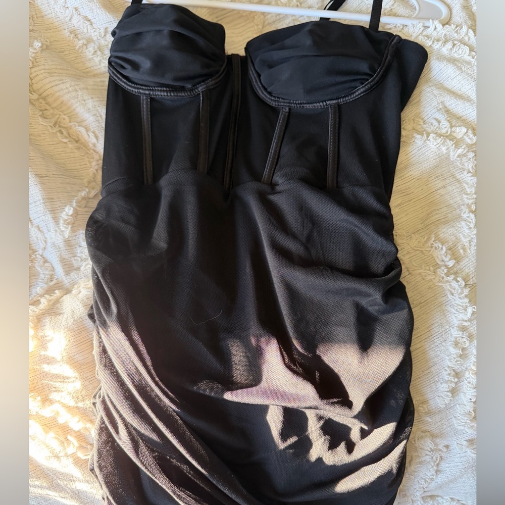 Oh Polly Black Mini Dress